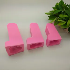 B-1001 3D divertido pene consolador molde para pastel de yeso de Chocolate vela molde de jabón en forma de pastel herramientas pene moldes de silicona
