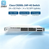 Cisco Switch C9200L-24P-4G-E 9200L 24 Port PoE + 4x1G esensial jaringan Uplink