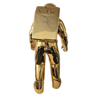 Offre Spéciale personnalisé 1.8 mètres en fibre de verre électrolytique astronaute Sculpture Spaceman Statue pour salon/décoration d'hôtel