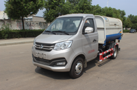 Camion à ordures à chargement arrière économique Changan, véhicule de collecte des déchets municipaux