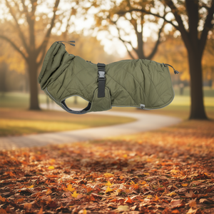 Abrigo para Perro Minot, Talla M, Verde Oliva, Acolchado, Chaqueta Cálida para Mascotas - Product Image 3