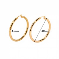 Perhiasan halus tren Fashion anting desainer Hoop lebih ukuran anting bulat