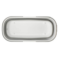 Vente en gros 1000 pièces durable extérieur Rectangle TPR seau Portable pliant en plastique ménage nettoyage seau pliable conception