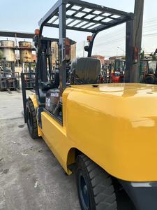 Komatsu Fd30 3 Ton Diesel <b>Forklift</b> Used Retail Restaurant Industries 4WD Rough Terrain Solid Tire Three Stage Mast Optional - Product Image 4