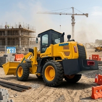 Cargadora de Ruedas de 3 Toneladas con Motor Diésel de Alta Calidad, PLC, Capacidad de Cucharón de 1.7m³, Precio de Fábrica para Construcción, Caja de Cambios 4x4, Fácil Mantenimiento