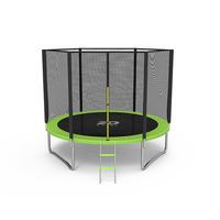 Trampolín Zoshine para Niños y Adultos, de PVC, Plástico Suave, Premium, de Alta Calidad, para Jardín, con Red Protectora