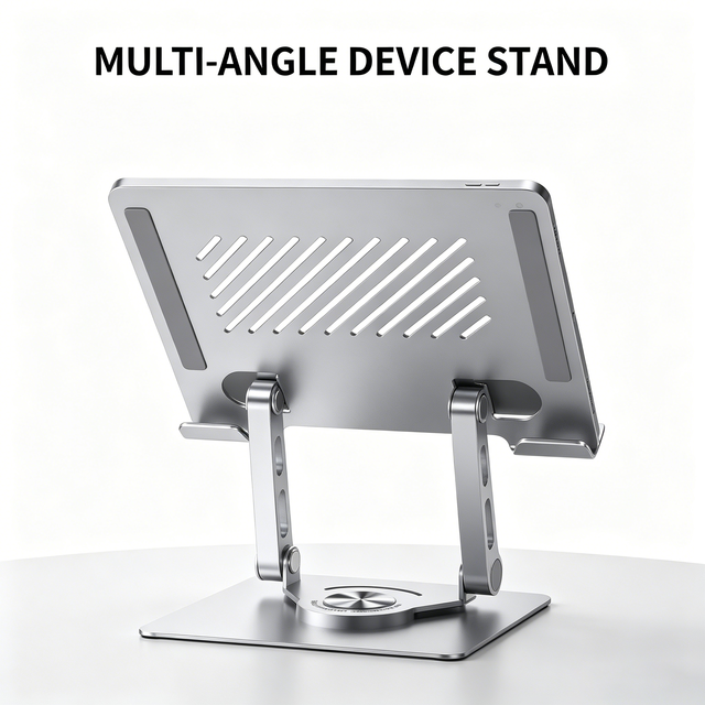 JZ-00X3 Dual Tablet Stand Stepless Adjustment Rotatable Foldable Heat Dissipation Boxed New Cross-border Tablet Stand