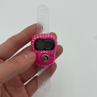 Compteur de doigts électronique ABS de type anneau islamique, mini perceuse à points avec compteur de diamants, boîte d'appliques, fourniture en boîte, doigt lumineux