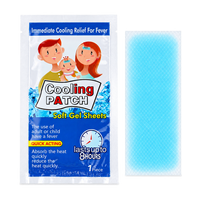 Patch rafraîchissant en gel hydrogel pour bébés et enfants avec film diamant 5x12,47 cm Certifié CE OEM ODM Vente en gros Couleur personnalisée