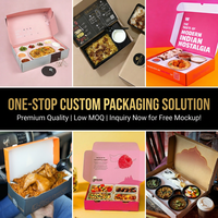 Faltbare Papier-Takeaway-Behälter Einweg-Lunchbox für Gebratenen Reis Gegrilltes Hähnchen Halal Biryani Mandi Bukhari Reisbox Schüssel