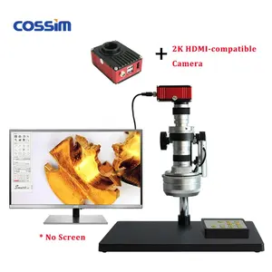 带摄像机的2k电子PCB显微镜数字自动Microscopio 3D立体显微镜