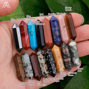 Hạt Pha Lê Chữa Bệnh, Điểm Đá Reiki Chakra, Thanh Lục Giác Spike DIY Mặt Dây Chuyền Trang Sức Cung Cấp - Product Image 4