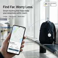 Localizador Inteligente Multiusos, Resistente al Agua IP6X, Android, Plástico, Antipérdida para Llaves, Bolsos, Equipaje, Mochilas