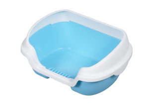 Nouveau bac à litière pour <span class=keywords><strong>chat</strong></span> semi-fermé anti-éclaboussures <span class=keywords><strong>chat</strong></span> toilette en plastique bassin étui pour animaux de compagnie grand tamisage bac à litière pour <span class=keywords><strong>chat</strong></span> - Product Image 2