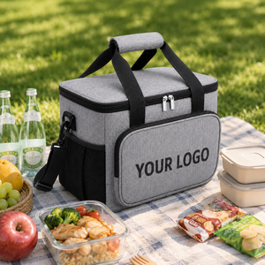 Borsa Termica di Alta Qualità in Oxford 600D, Grande Capacità, Impermeabile, Borsa Pranzo Isolata con Logo Personalizzato per Picnic - Product Image 4