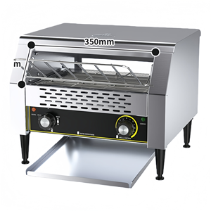 Tostadora de Banda Transportadora en Oferta - Máquina Eléctrica de Acero Inoxidable para Hacer Sándwiches y Pan para Uso Comercial en Servicios de Comida Rápida - Product Image 3