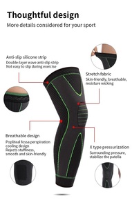 Mangas de compresión de <span class=keywords><strong>pierna</strong></span> completa, rodilleras, levantamiento de pesas de soporte para Protector, artritis, alivio del dolor articular, <span class=keywords><strong>desgarro</strong></span> <span class=keywords><strong>muscular</strong></span> - Product Image 3