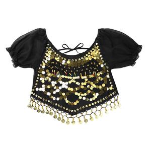 ชุดเต้นระบำหน้าท้องสไตล์อินเดียสำหรับผู้หญิง4ชิ้น/เซ็ตผ้าพันสะโพกพร้อมกางเกงทรงฮาเร็มผ้าคาดศีรษะและโคมไฟสั้นอินเดียพร้อมกางเกงทรงฮาเร็ม - Product Image 5