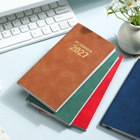 Agenda HBC 2027, carnet de notes personnalisé avec logo, couverture en cuir, organisateur hebdomadaire et mensuel, agenda pour le bureau, l'école, le journal, carnet de notes