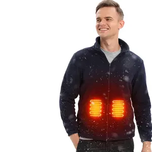 9 Heat Zones Rechargeable Electric Battery Heating Lightweight Heater Men Coats Waterproof Insulated Heated Jacket for Women