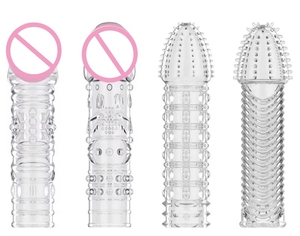 Hot Selling Klitoris Stimulation wieder verwendbare spezielle Zeit verzögerung Kristall Kondome für Männer - Product Image 2