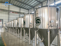 Cuve de Fermentation Conique en Acier Inoxydable de Qualité Alimentaire Tonsen avec Manomètre, Capacité 25-45 Mètres Cubes, 20/380V