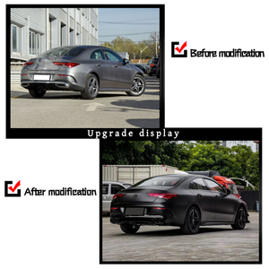 Para <span class=keywords><strong>Mercedes</strong></span>-Benz <span class=keywords><strong>CLA</strong></span> W118 mejorado y modificado <span class=keywords><strong>AMG</strong></span> CLA45 Kit de Carrocería deportiva (parachoques delantero parachoques trasero parachoques lateral) - Product Image 6