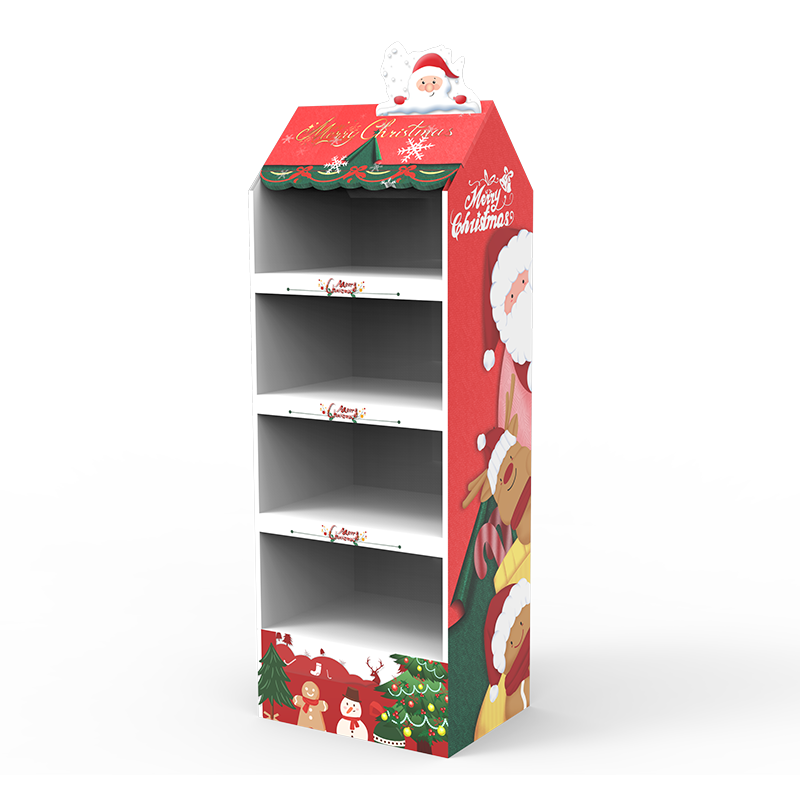 Apache Light-Duty Customizable Double-Sided PVC Display Rack for Christmas Food and Snacks Layer Board for Supermarkets — view 4