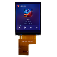 1.77 inci modul tampilan persegi TFT layar IPS transmisi 128(RGB)* 160 piksel ST7735S Driver IC layar LCD resolusi tinggi