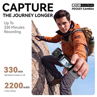 Cámara de Video WiFi Inteligente con Conectividad a Aplicaciones, Cámara de Video Portátil con Enfoque Fijo para Creación de Contenido Diario, Cámara de Bolsillo