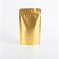 Sachet refermable mat à fermeture éclair pour noix et snacks, emballage hermétique