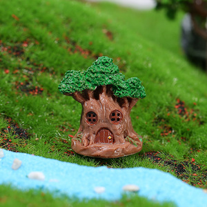 Ornements de paysage miniatures, artisanat en résine, <span class=keywords><strong>cabane</strong></span> <span class=keywords><strong>dans</strong></span> <span class=keywords><strong>les</strong></span> <span class=keywords><strong>arbres</strong></span> de dessin animé, accessoires et matériaux de bricolage pour l'aménagement paysager - Product Image 6