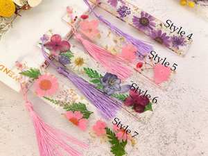 Nouveau signet personnalisé en résine de fleur pressée <span class=keywords><strong>marguerite</strong></span> blanche printemps fleur sauvage résine signet accessoires de livre - Product Image 4