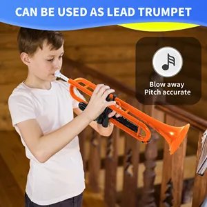 Trompeta de Plástico Profesional de Buena Calidad <span class=keywords><strong>y</strong></span> Económica, Instrumento en Tono de Si Bemol para Estudiantes <span class=keywords><strong>y</strong></span> Profesionales - Product Image 5