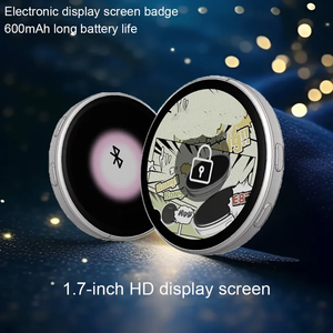 Pantalla HD de 1,85 pulgadas, insignia electrónica dinámica inteligente, insignia de píxel, puede transferir fotos, <span class=keywords><strong>GIF</strong></span>, animaciones y vídeos - Product Image 2