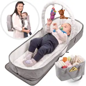심천 공장 4-in-1 컨버터블 아기 기저귀 가방 다기능 패션 대용량 기저귀 가방 pilch