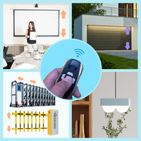 Télécommande multifréquence 290-915 MHz à code roulant, clonable, avec charge rapide Type-C, signal 80, pour porte automatique/porte de garage 433 MHz, etc.