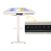 Table tactile interactive automatique réglable en hauteur de 43 pouces pour enfants, 350 nits, table numérique intelligente à écran tactile