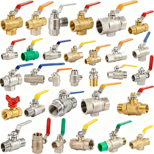 1/4 ''2 inch áp lực cao giả mạo van bi bằng đồng với Công Đoàn 1 \" van nước thủ công có thể khóa 2 1/2 \ "inch OEM tùy chỉnh - Product Image 5