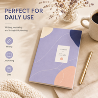Carnet de notes personnalisable haut de gamme à couverture rigide, format pliable, papier naturel 80 g/m², 100 feuilles, 128 pages, 150x190 mm, pour écriture quotidienne, idéal comme cadeau