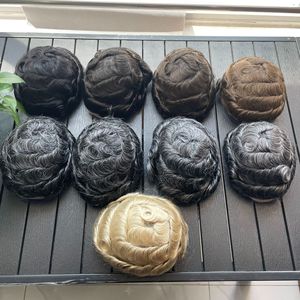 Parrucca <span class=keywords><strong>da</strong></span> <span class=keywords><strong>uomo</strong></span> in pizzo integrale, realizzata a mano, con <span class=keywords><strong>capelli</strong></span> <span class=keywords><strong>veri</strong></span>, rete HD per extension, <span class=keywords><strong>capelli</strong></span> corti, multicolore - Product Image 1