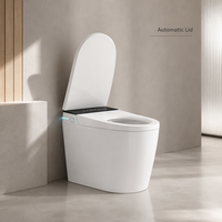 Siège de toilette chauffant intelligent avec télécommande, eau chaude instantanée, lavage féminin et séchage à l'air pour cuvette de toilette en céramique