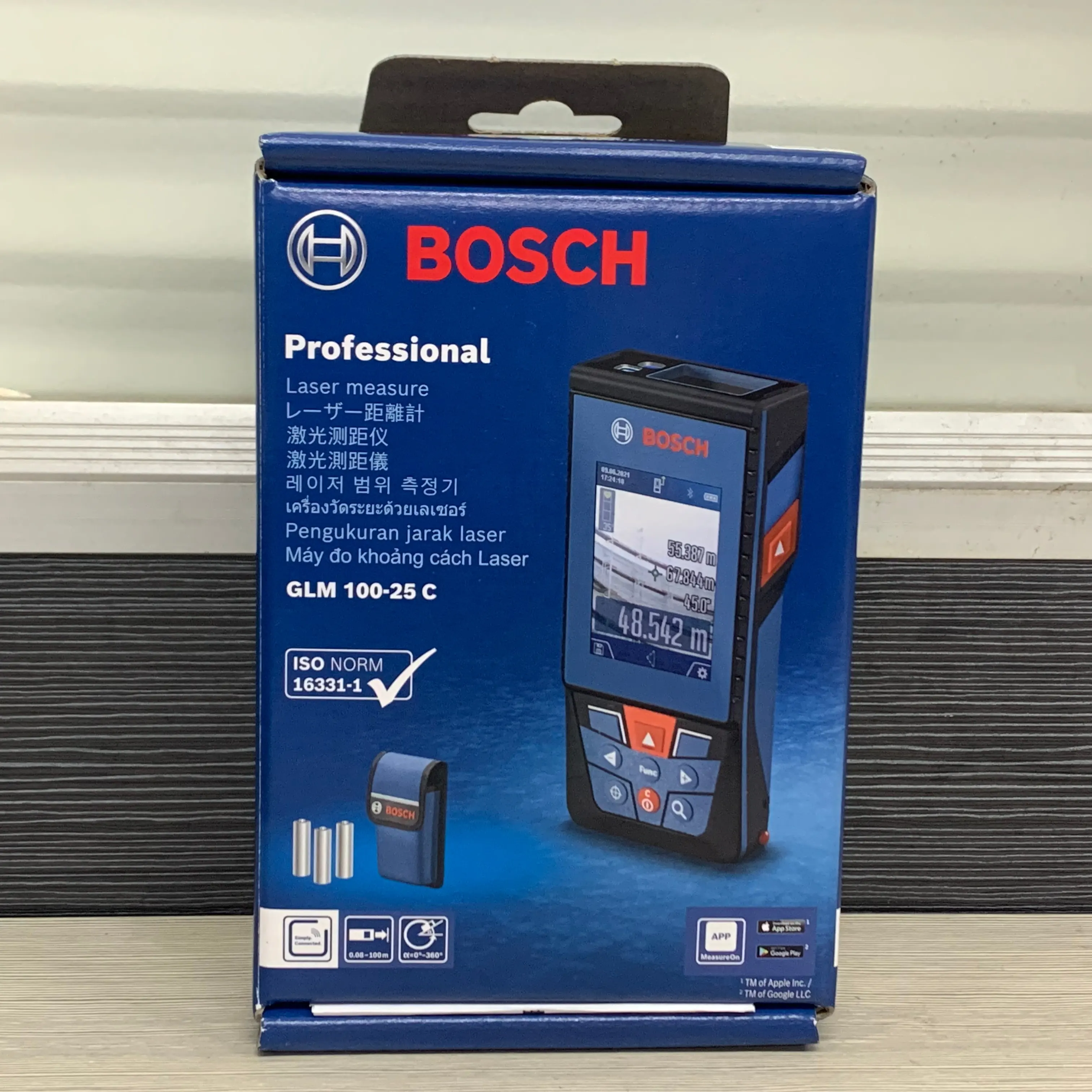 Yüksek seviye Bosch lazer mesafe ölçer GLM150C satılık büyük telemetre