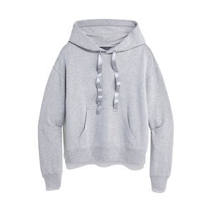 Marque de luxe femmes imprimé personnalisé couleur unie à capuche nuage-doux tricot cordon poche lavage à l'acide écologique décontracté extérieur - Product Image 1