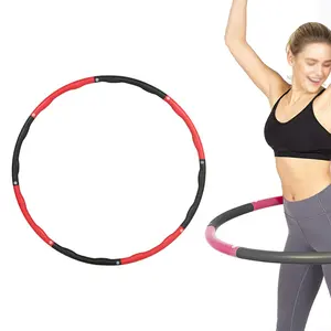 Fitness Exercise Weighted Hula Ring Hoops For Adults Sports Hula Ring Adjustable Foam Detachable Hula Ring Hoop