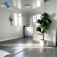 Casa Contenedor Expandible sobre Ruedas, Mini Casa Móvil con Cargador y Paneles Sándwich de Acero