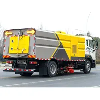 Camion balayeuse routière Sinotruk HOWO 4X2 18T, diesel, transmission manuelle, pompe à moteur, engrenage, directement de l'usine, personnalisé, exportation Pérou, haute performance