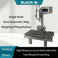 Machine de remplissage par le haut et par immersion à tête unique de 0,5 à 10 kg, haute précision, pour liquides en fût, industrie alimentaire et chimique