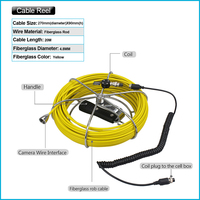 Système de caméra d'inspection de tuyaux industriels 20M 23MM avec moniteur 7 pouces, capteur CMOS, stockage sur carte mémoire H.265