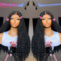 Peluca frontal de encaje suizo transparente 13x6 de cabello humano, peluca de cabello humano virgen vietnamita sin pegamento con encaje HD al por mayor